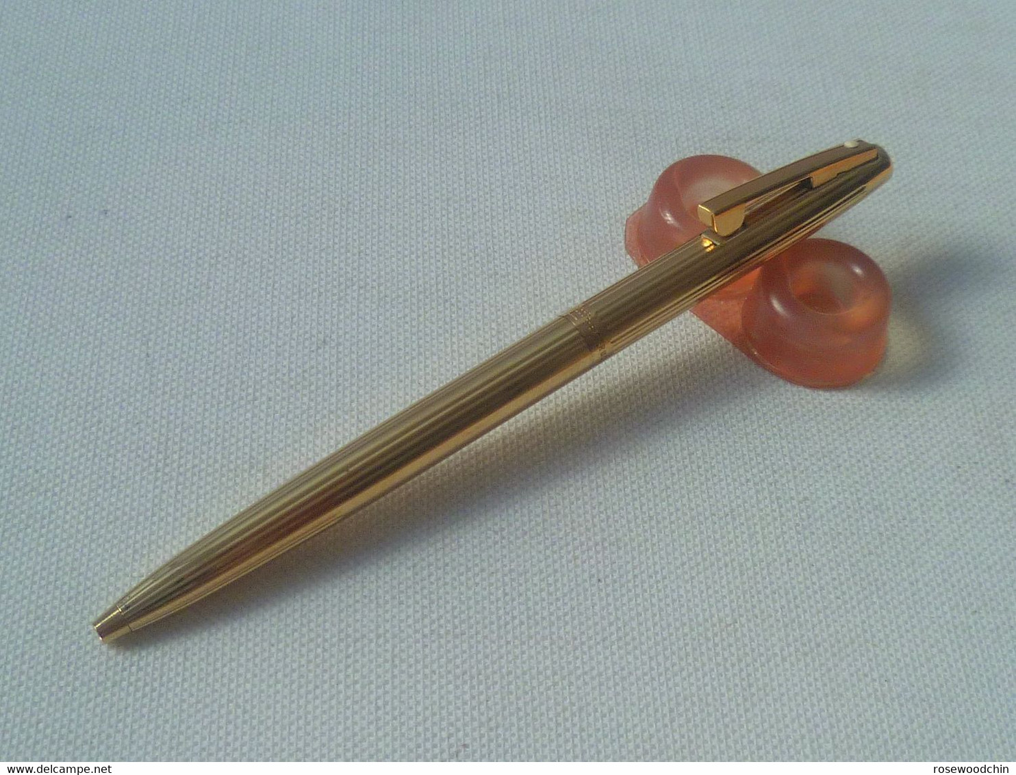 Authentic Vintage 70s' Sheaffer Imperial Gold Electroplated Ball Point Pen (#80) - Stylos