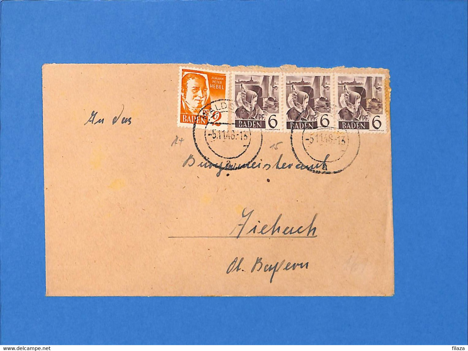 Allemagne Zone Française 1948 Baden - Lettre De Waldshut (G6023) - Bade