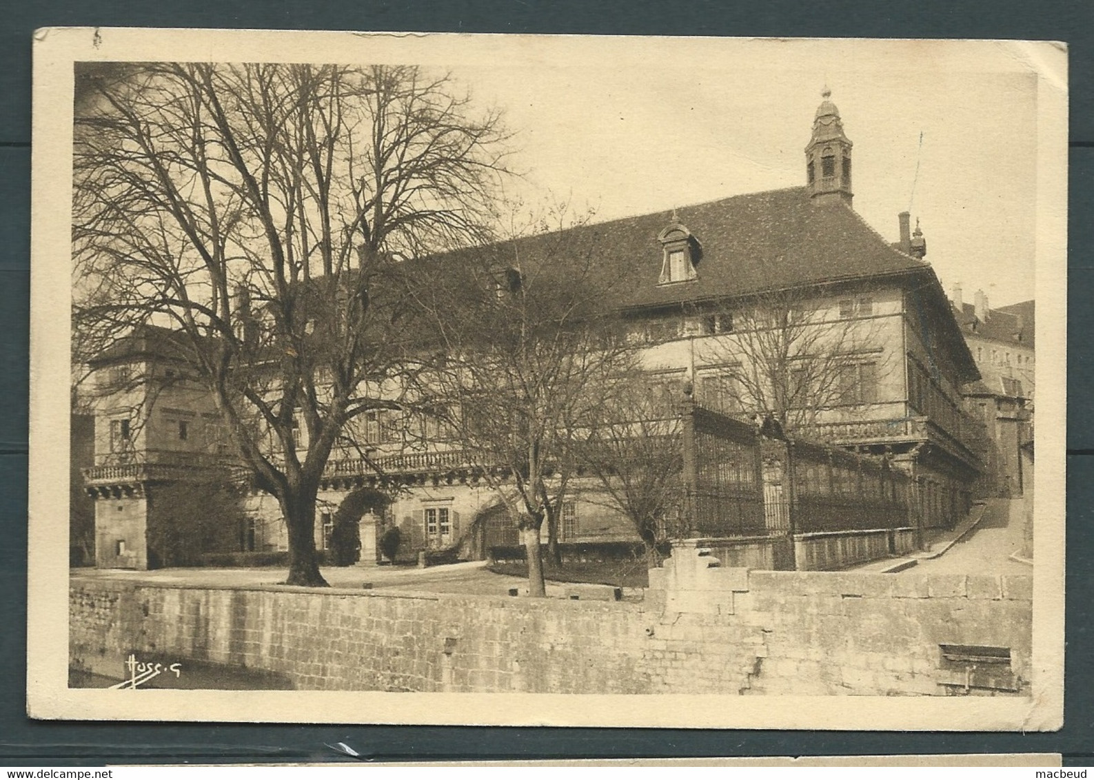 Cpa  " Dole , Hopital Pasteur " Affr. Au Dos Par Yvert N° 416 EN AOUT 1939  Af 31701 - 1938-42 Mercure