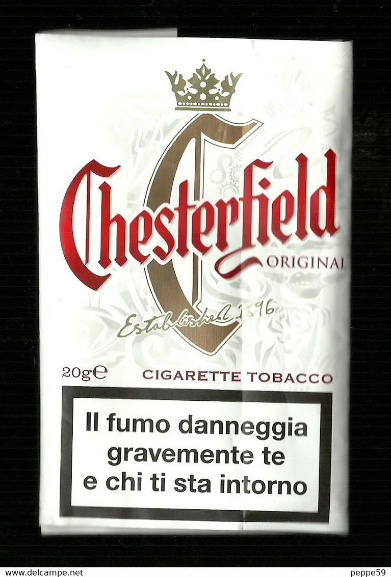 Busta Di Tabacco (Vuota) - Chesterfield  1 Da 20g - Labels