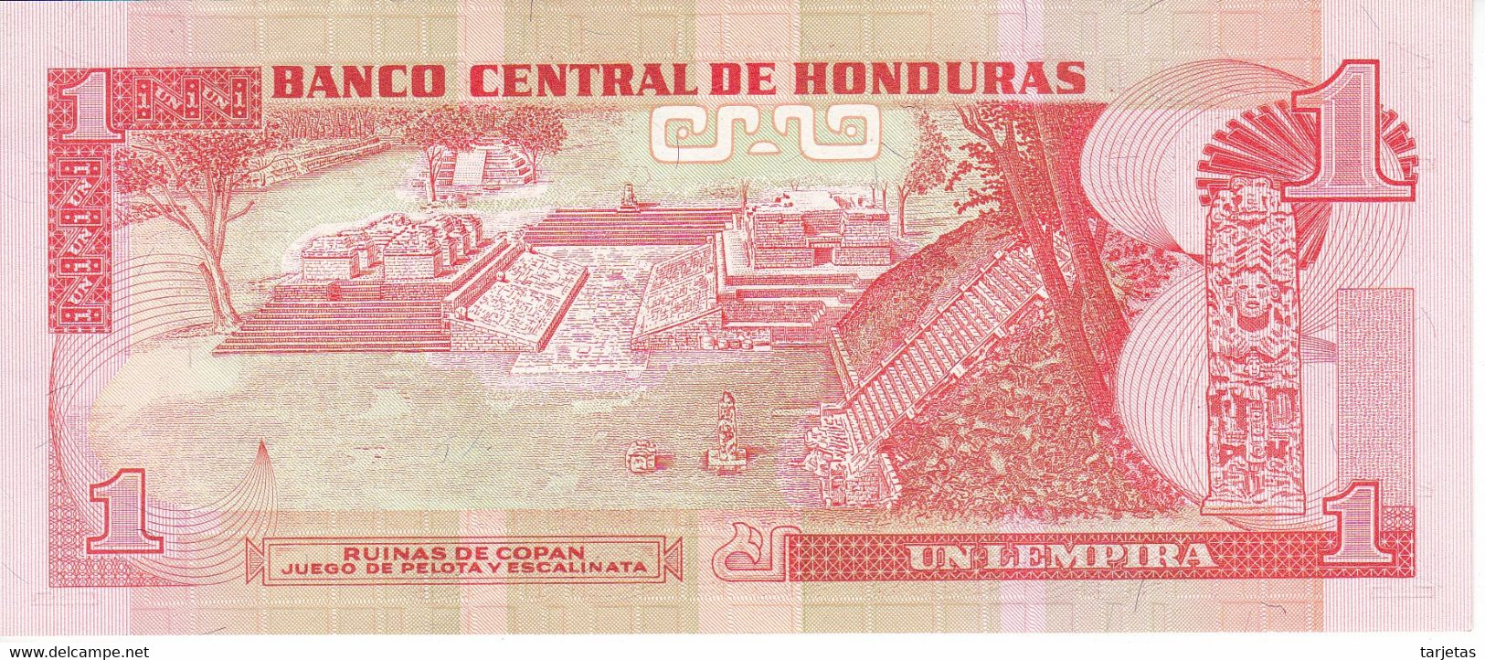 BILLETE DE HONDURAS DE 1 LEMPIRA AÑO 1997 EN CALIDAD EBC (XF) (BANKNOTE) - Honduras