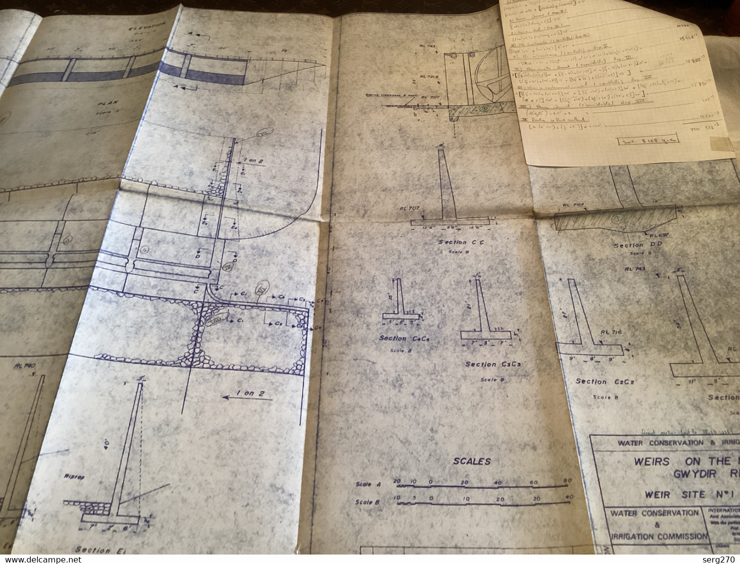 Plan Topographique  Water Conservation Irrigation Weirs On Thé Mehi And Gwydir Rivers 1969 Australia Australie - Obras Públicas