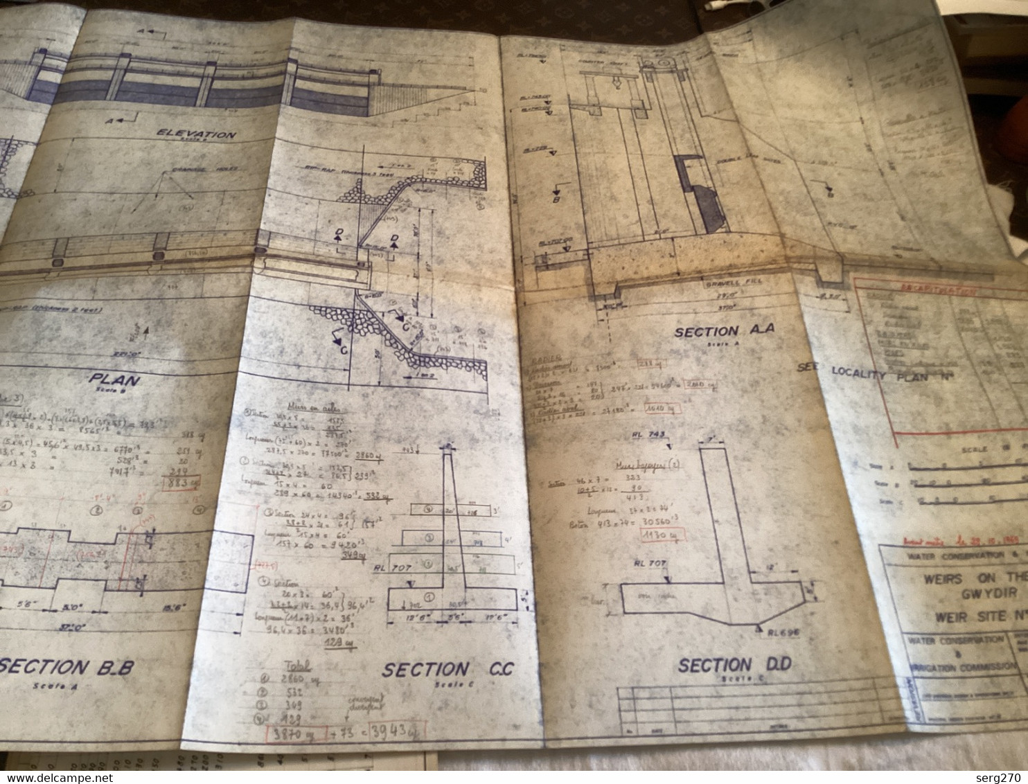 Plan Topographique  Water Conservation Irrigation Weirs On Thé Mehi And Gwydir Rivers 1969 Australia Australie - Arbeitsbeschaffung