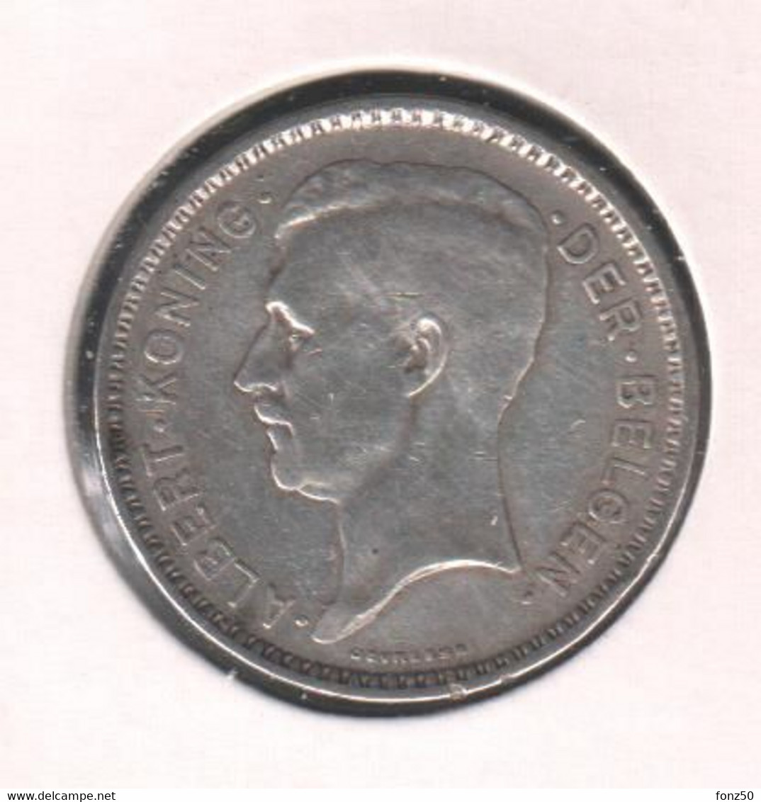 ALBERT I * 20 Frank 1933 Vlaams  Pos.B * Nr 11263 - 20 Francs & 4 Belgas