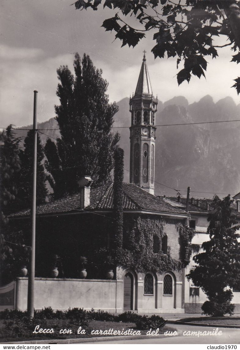 LECCO -  CARTOLINA - CON LA CARATTERISTICA DEL SUO CAMOALINE - Lecco