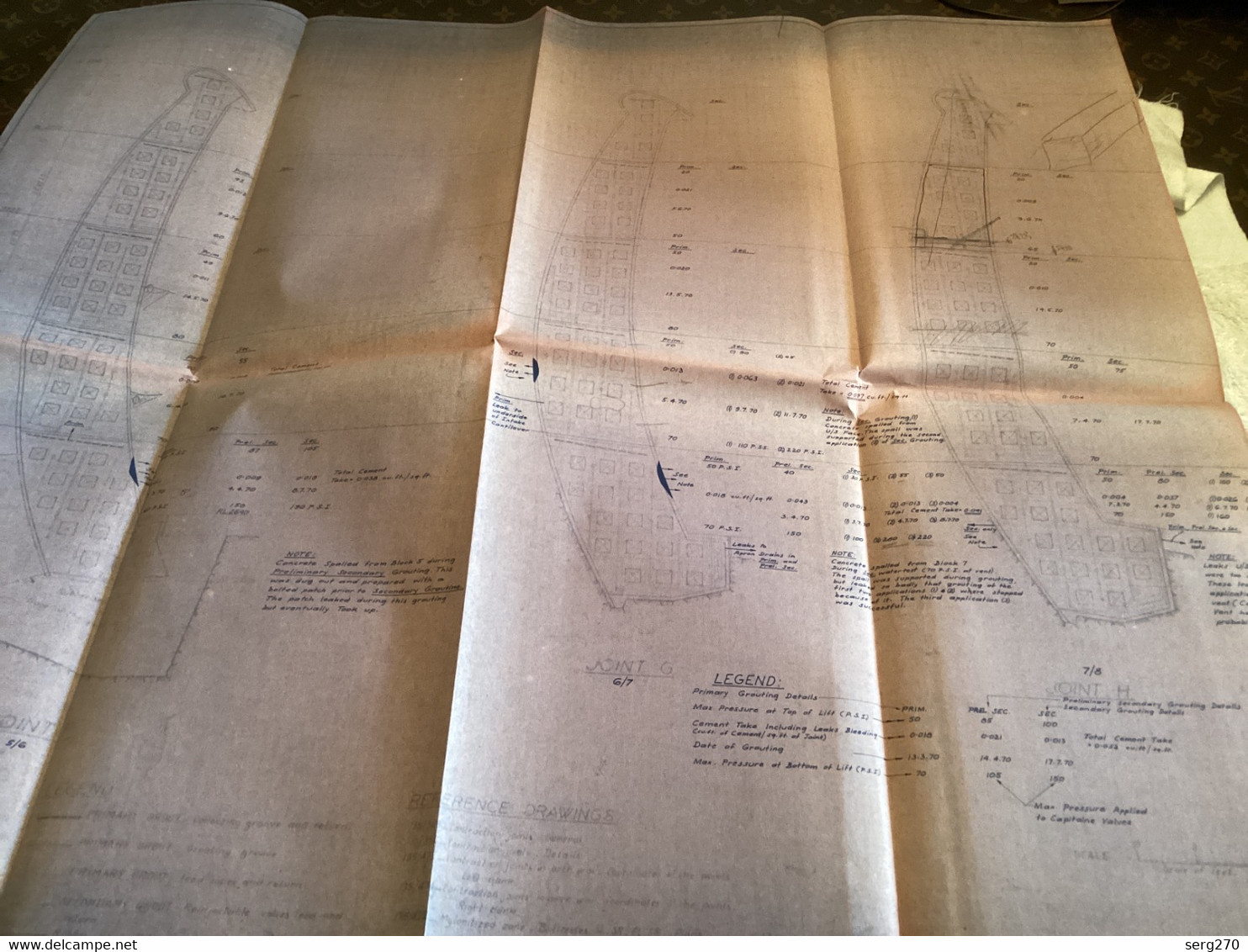 Plan   Dessin Carcoar Dam WATER  CARCOAR   BARRAGE 1970;australia Australie - Obras Públicas