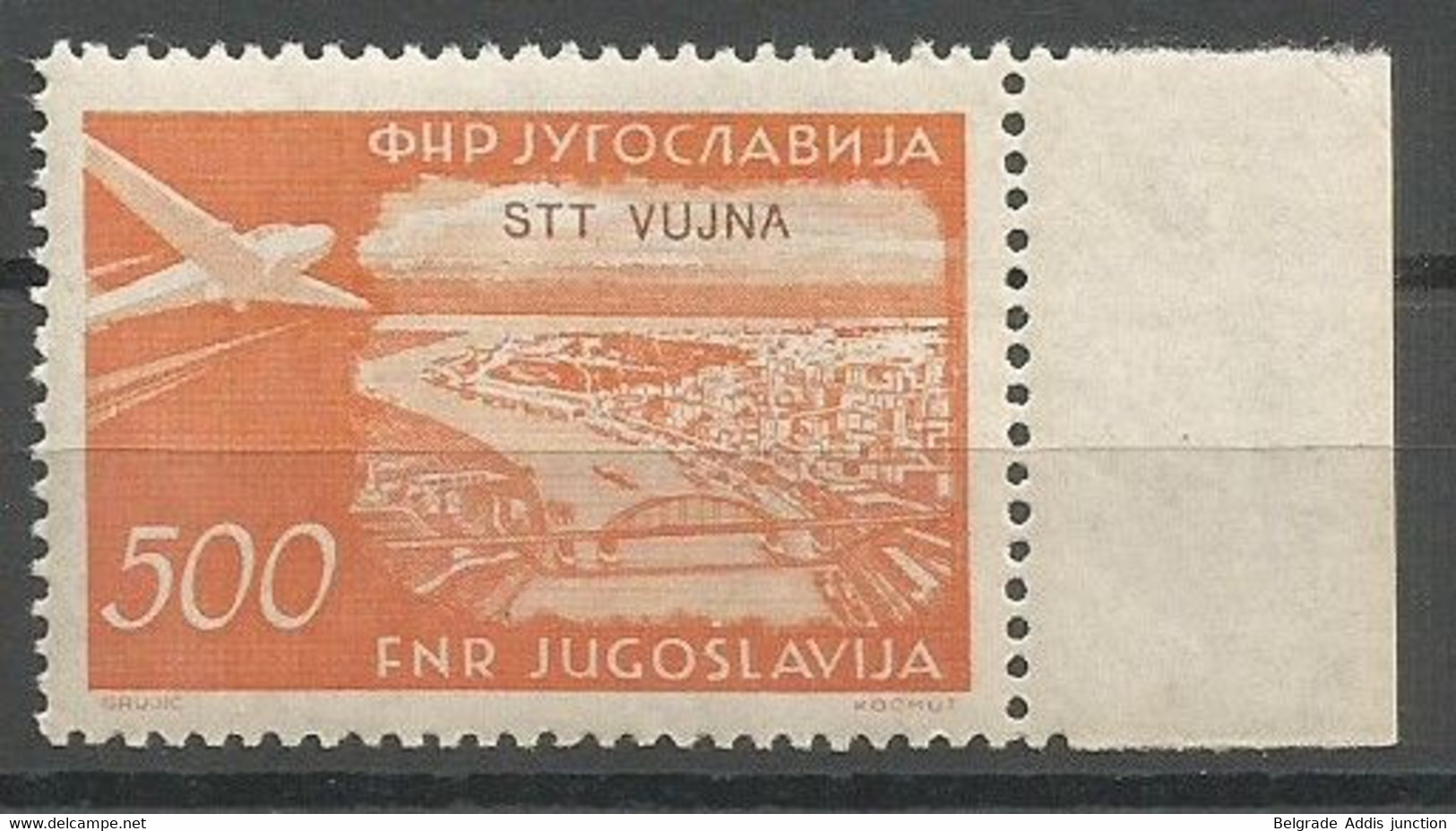 Italy Yugoslavia Italia Trieste Zone B Airmail Sassone 31 MNH / ** 1953 Sass.CV: 120,00€ Posta Aerea - Poste Aérienne