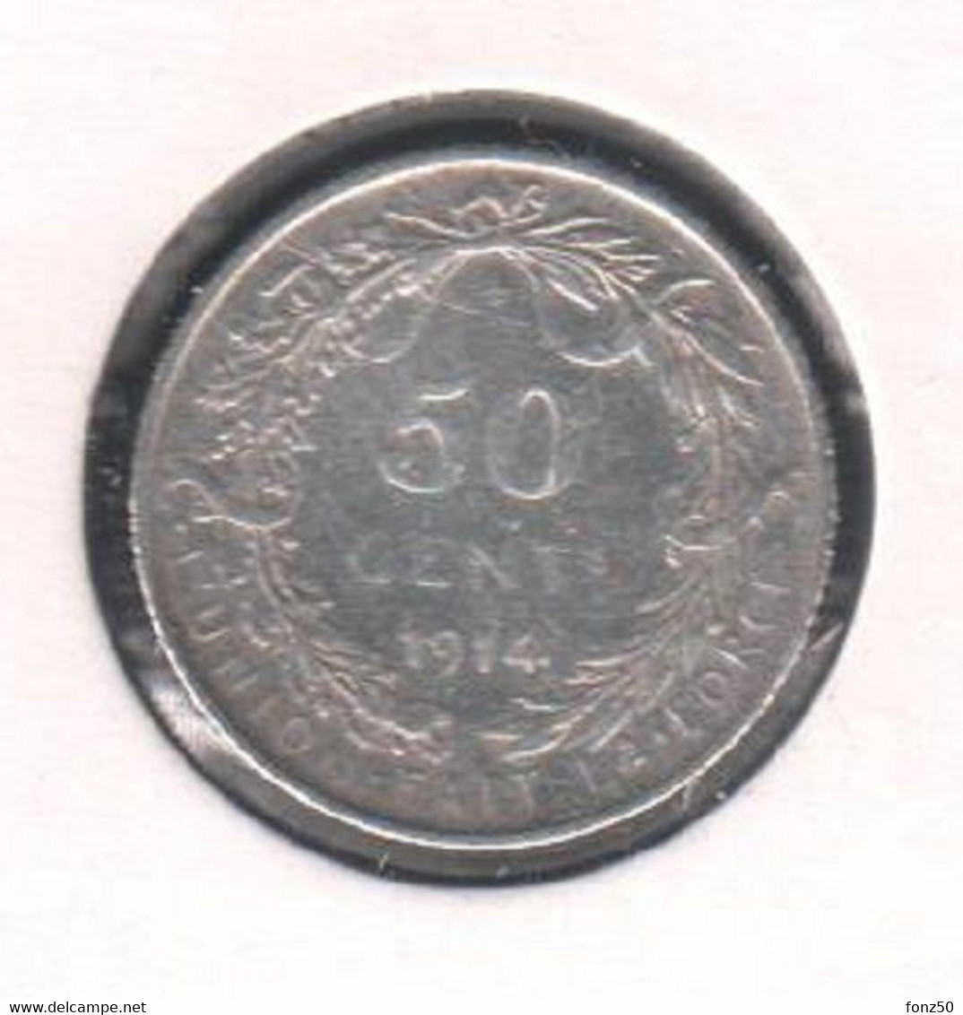 ALBERT I * 50 Cent 1914 Frans * Prachtig * Nr 11237 - 50 Cent