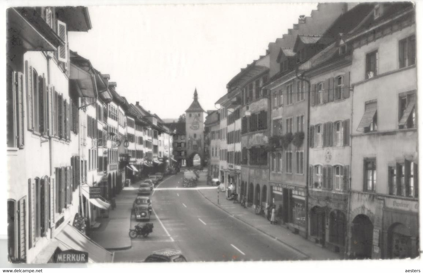 Liestal; Rathausstrasse Mit Ober Tor - Nicht Gelaufen. (C. Grauwiller - Liestal) - Liestal