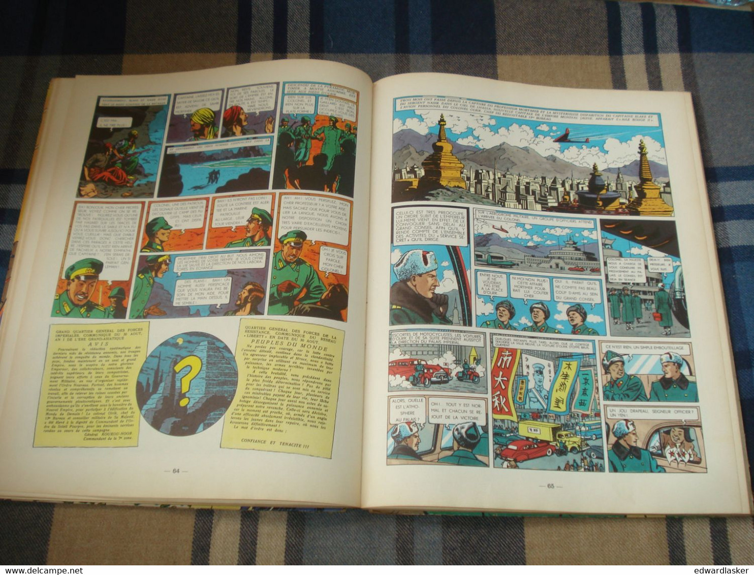 BLAKE Et MORTIMER : Le Secret De L'ESPADON /Jacobs - Ed. Intégrale 1964 - Coll. Du Lombard - Blake & Mortimer