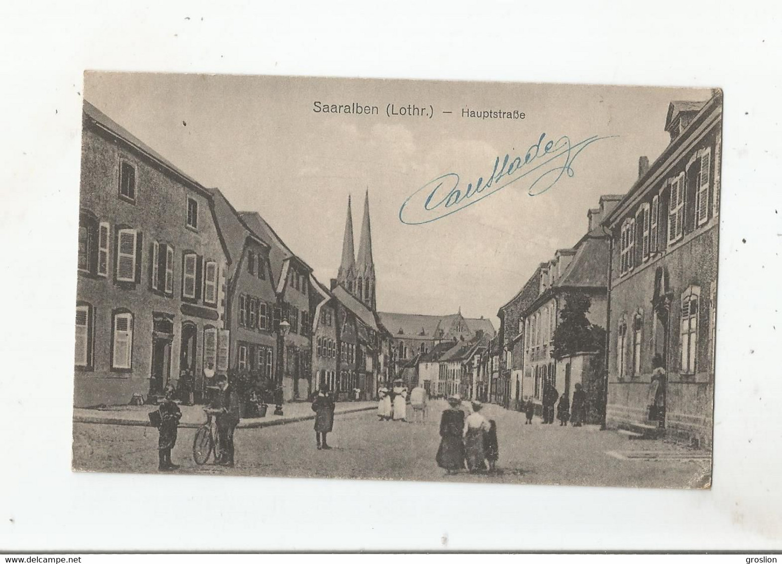 SAARALBEN (LOTHRINGEN .)  56   HAUPTSTRASSE 1918 (SARRALBE MOSELLE) - Sarralbe