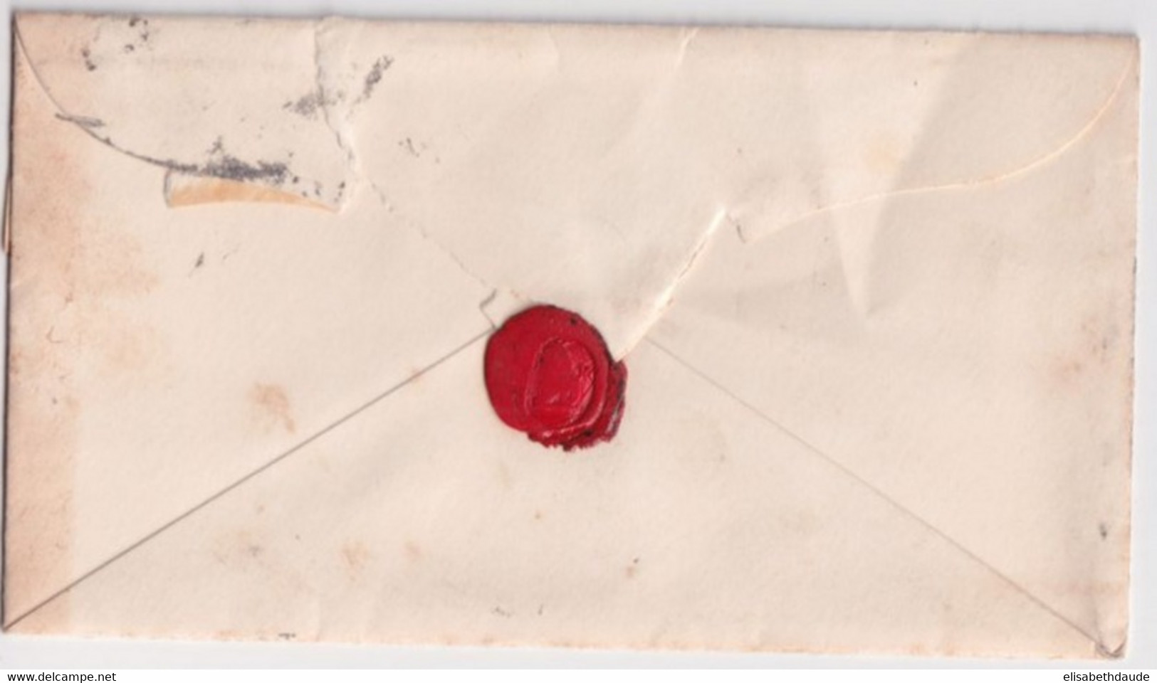 AVANT 1900 - USA - TYPE NON DENTELE 1851 Sur ENVELOPPE => NEW YORK - Cartas & Documentos