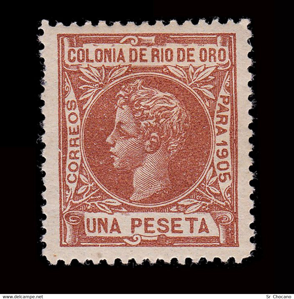 RÍO DE ORO.1905. Alfonso XIII.1p.CENTRADO.MH. Edifil 11 - Rio De Oro