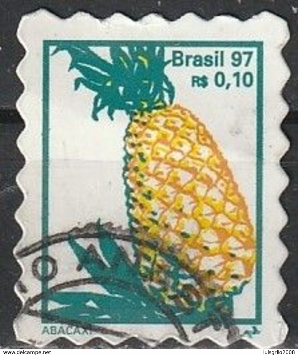 Brasil/ Brazil, 1997 - Local Flora, Fruits -|- Abacaxi - Used Stamps