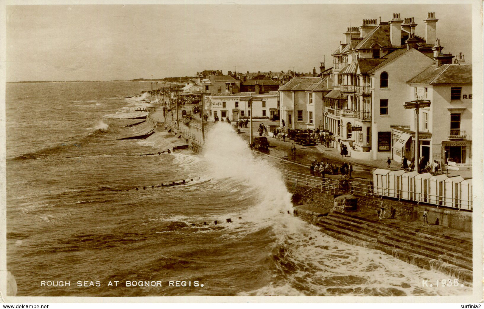 SUSSEX - BOGNOR REGIS - ROUGH SEAS AT RP Sus1182 - Bognor Regis