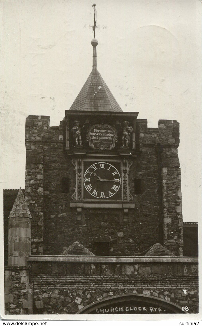 SUSSEX - RYE 0 CHURCH CLOCK RP Sus1323 - Rye