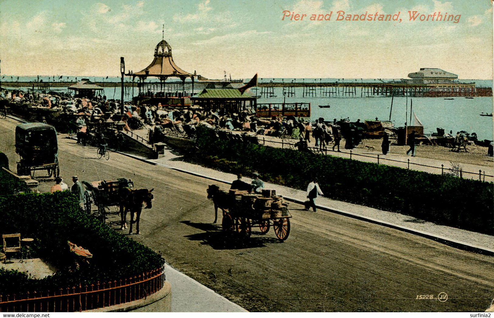 SUSSEX - WORTHING - PIER AND BANDSTAND 1910 Sus1303 - Worthing