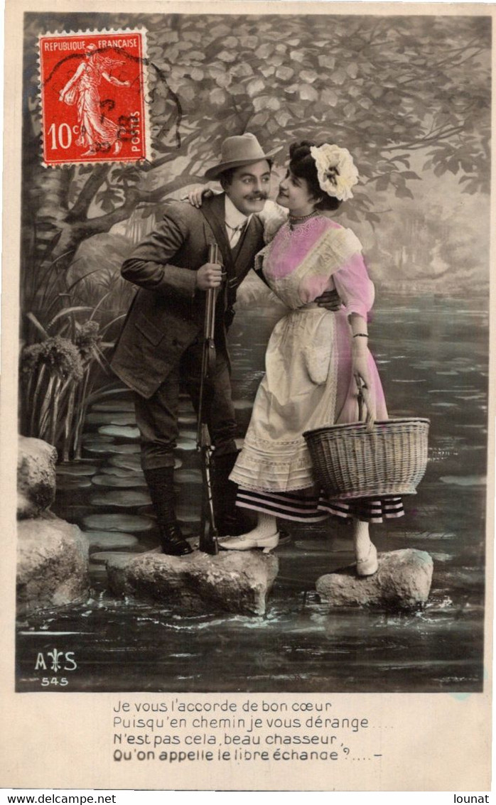 Fantaisie - Couple - Chasseur  - Série A&S / AS N°545  - Edition - Couples