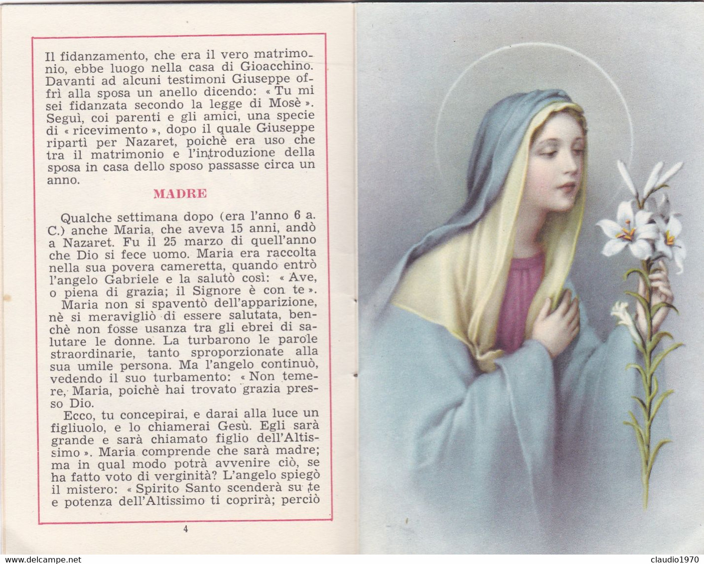 LIBRETTO - LA MADONNA  - LA VOCE DI S. RITA - N.8 - 20 APERILE 1956 - IL PIU GRANDE SANTUARIO IN ONORE DI S. RITA ALLA B - Religion