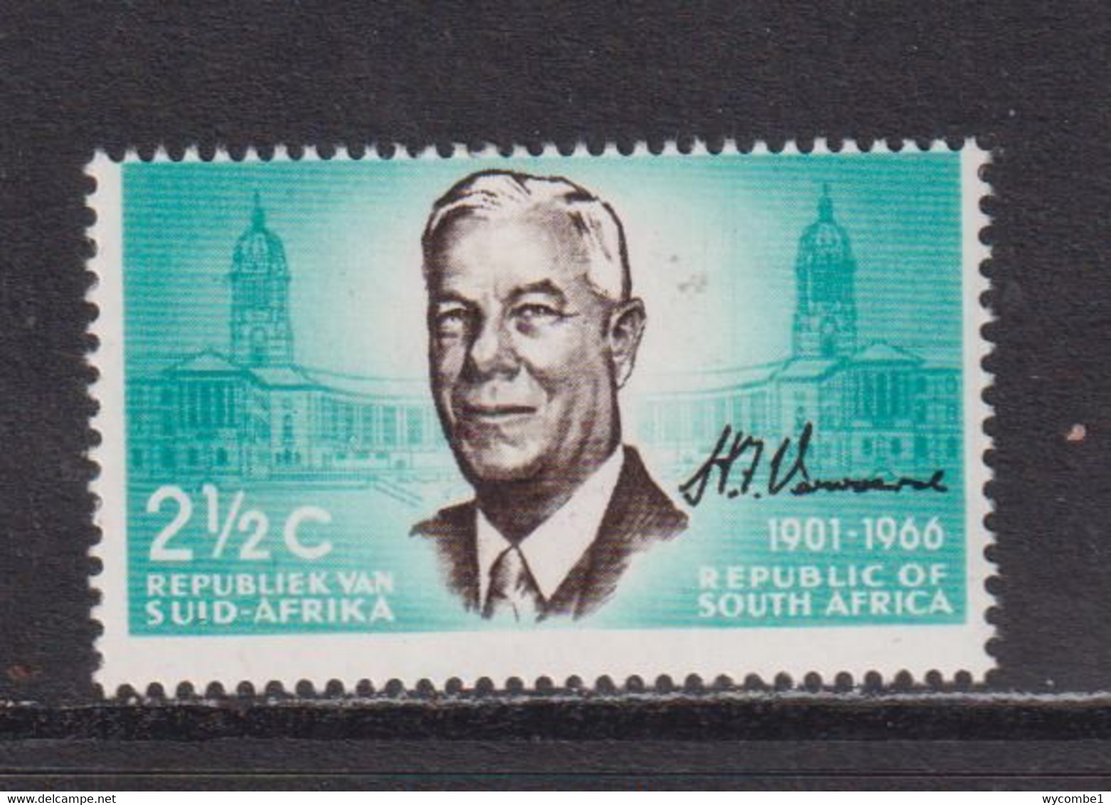SOUTH AFRICA - 1966 Verwoerd 21/2c Never Hinged Mint - Unused Stamps
