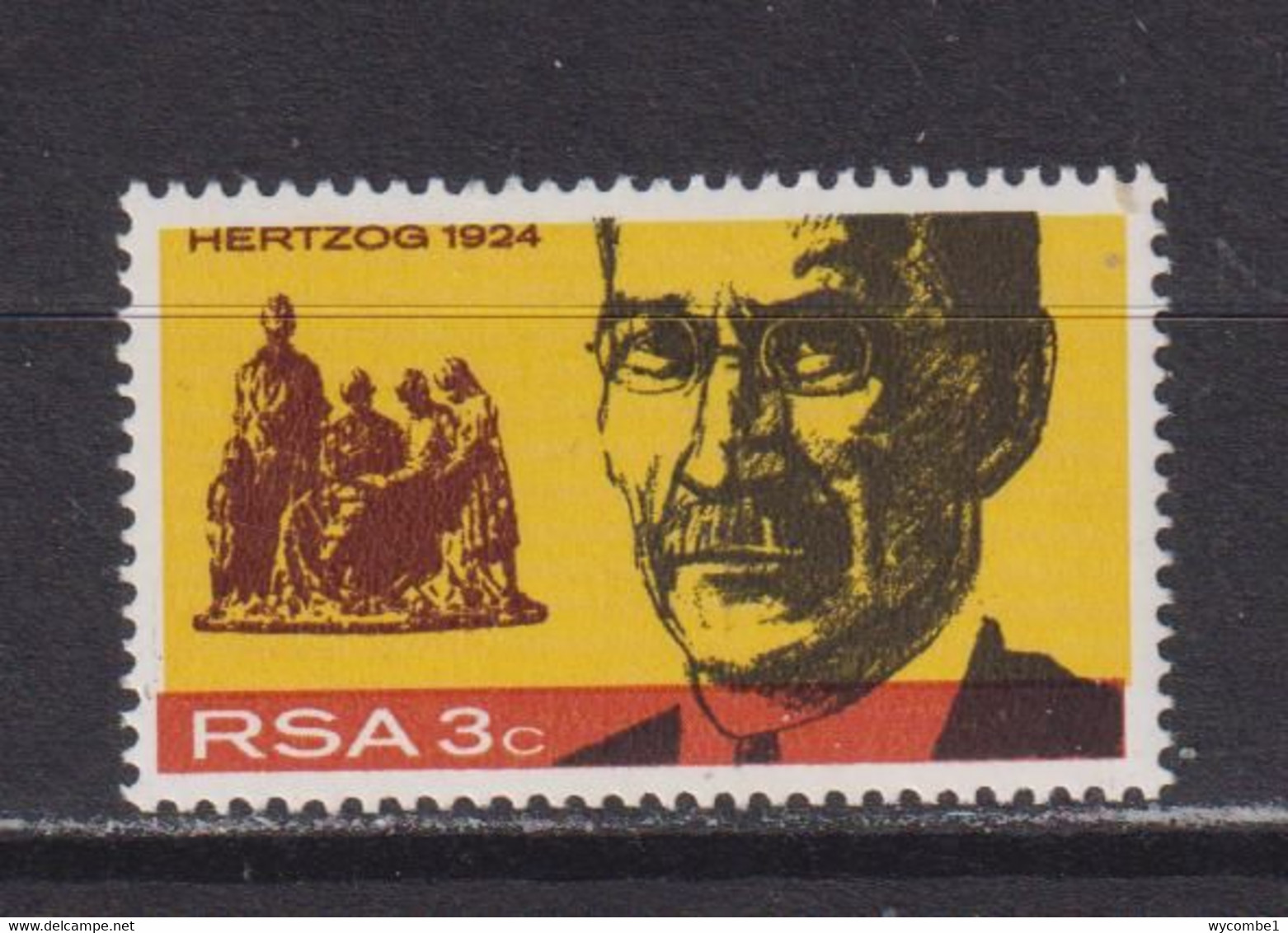 SOUTH AFRICA - 1968 Hertzog 3c Never Hinged Mint - Unused Stamps