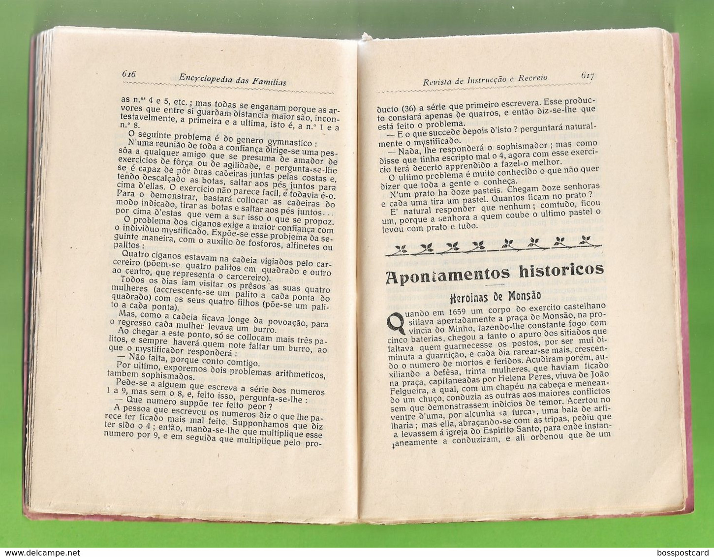 Amarante - Monção - Revista Ilustrada de Instrução e Recreio Nº 272 de 1909 - Portugal