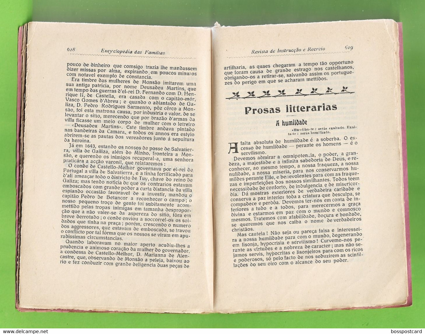 Amarante - Monção - Revista Ilustrada de Instrução e Recreio Nº 272 de 1909 - Portugal