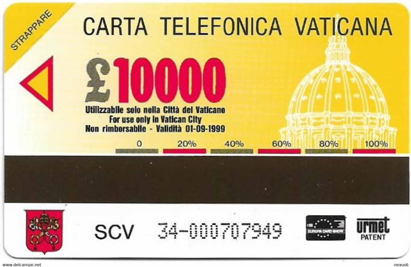 Vatican - Cappella Sistina - 01.1997, 10.000V₤, 29.900ex, Mint - Vatican