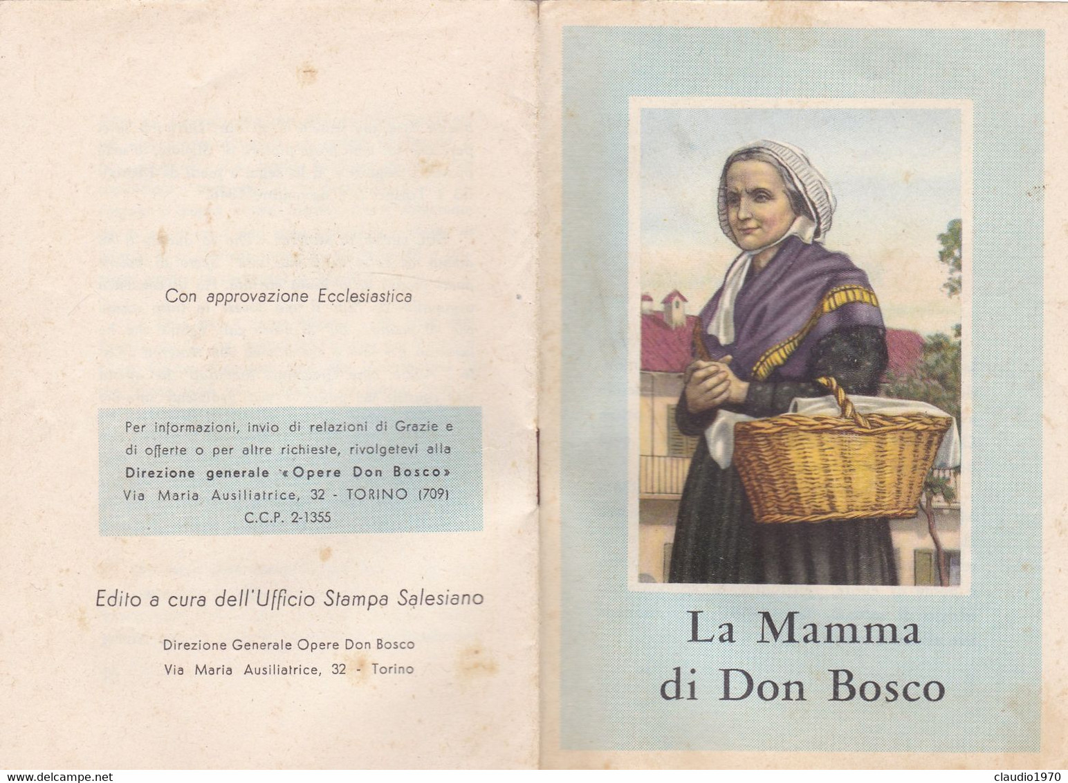 LIBRETTO - LA MAMMA DI DON BOSCO - DIREZIONE GENERALE "OPERE DON BOSCO TORINO - Godsdienst