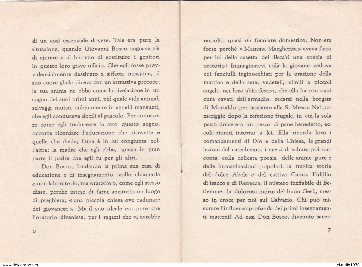 LIBRETTO - LA MAMMA DI DON BOSCO - DIREZIONE GENERALE "OPERE DON BOSCO TORINO - Religión