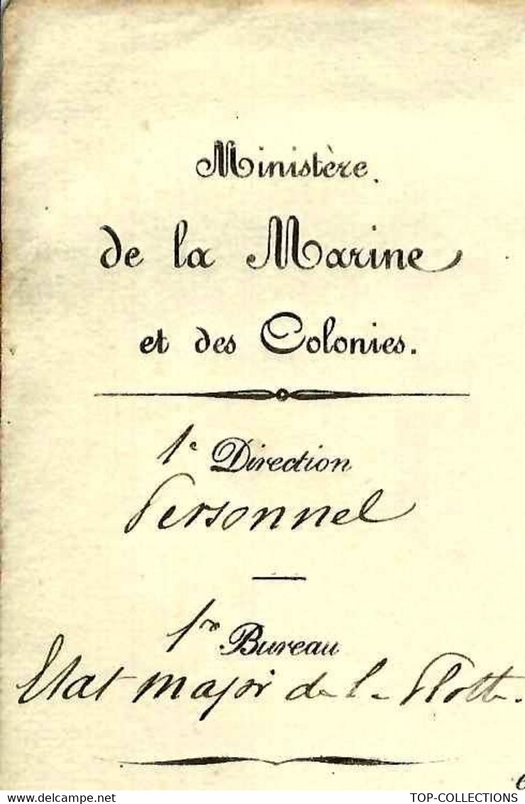 1884 MARINE ET COLONIES SIGN. MINISTRE  ALEXANDRE PEYRON PROMOTION MECANICIEN Au Port De Brest Henry Serrant B.E. V.SCAN - Historische Dokumente