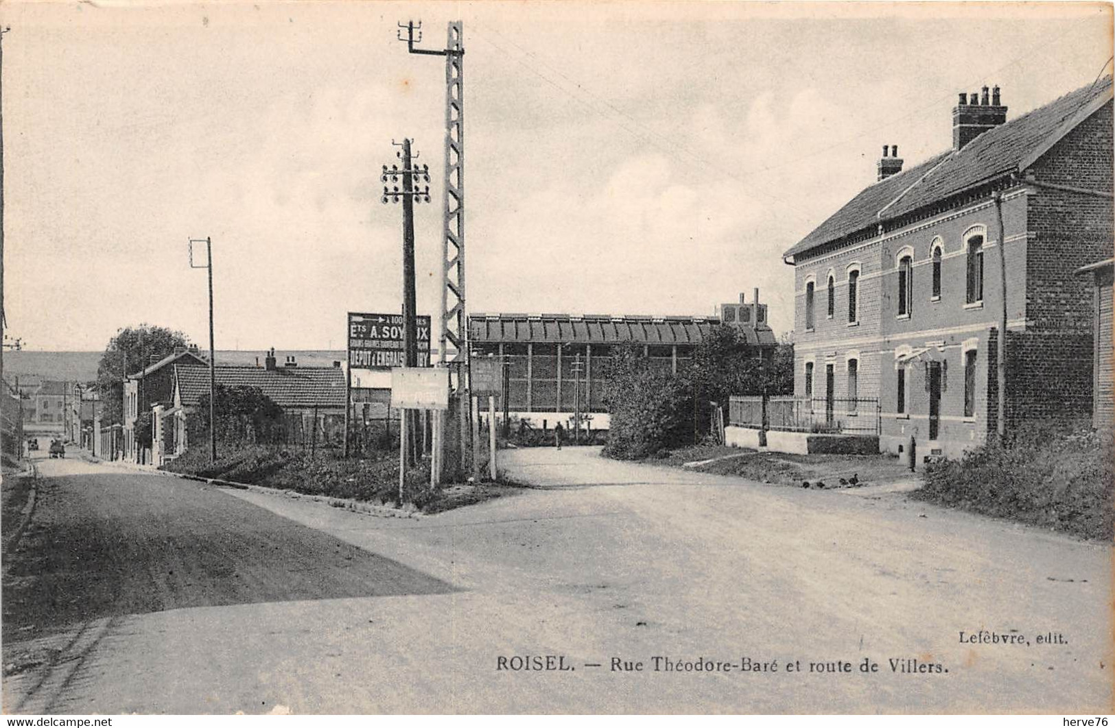ROISEL - Rue Théodore Baré Et Route De Villers - Roisel