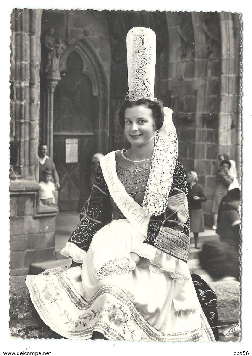 REINE Des REINES 1961 - En COSTUME De PONT-LABBÉ - écharpe ROUANEZ KERNE... - Pont L'Abbe