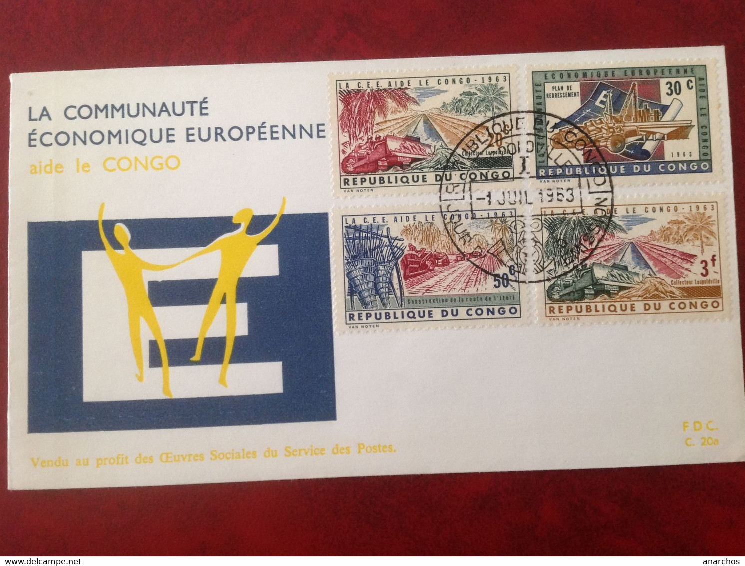 Congo Aide  CEE 1963 FDC - Sonstige & Ohne Zuordnung