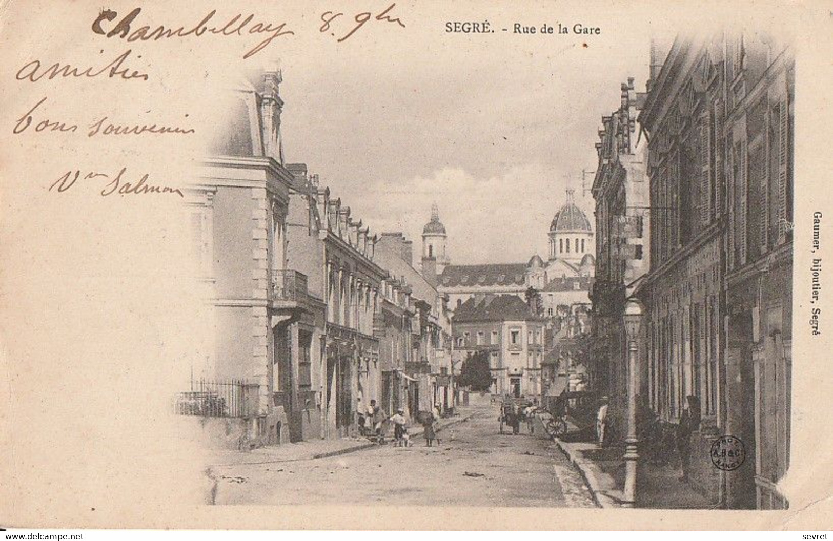 SEGRE -  Rue De La Gare Carte Précurseur - Segre