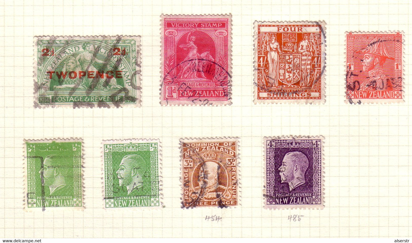 New Zealand Collection (16 Scans) Many High Values - Colecciones & Series
