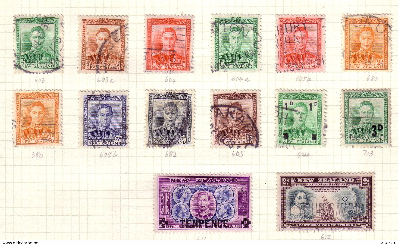 New Zealand Collection (16 Scans) Many High Values - Colecciones & Series