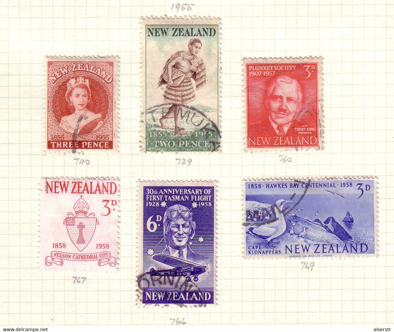New Zealand lot of older issues, many high values