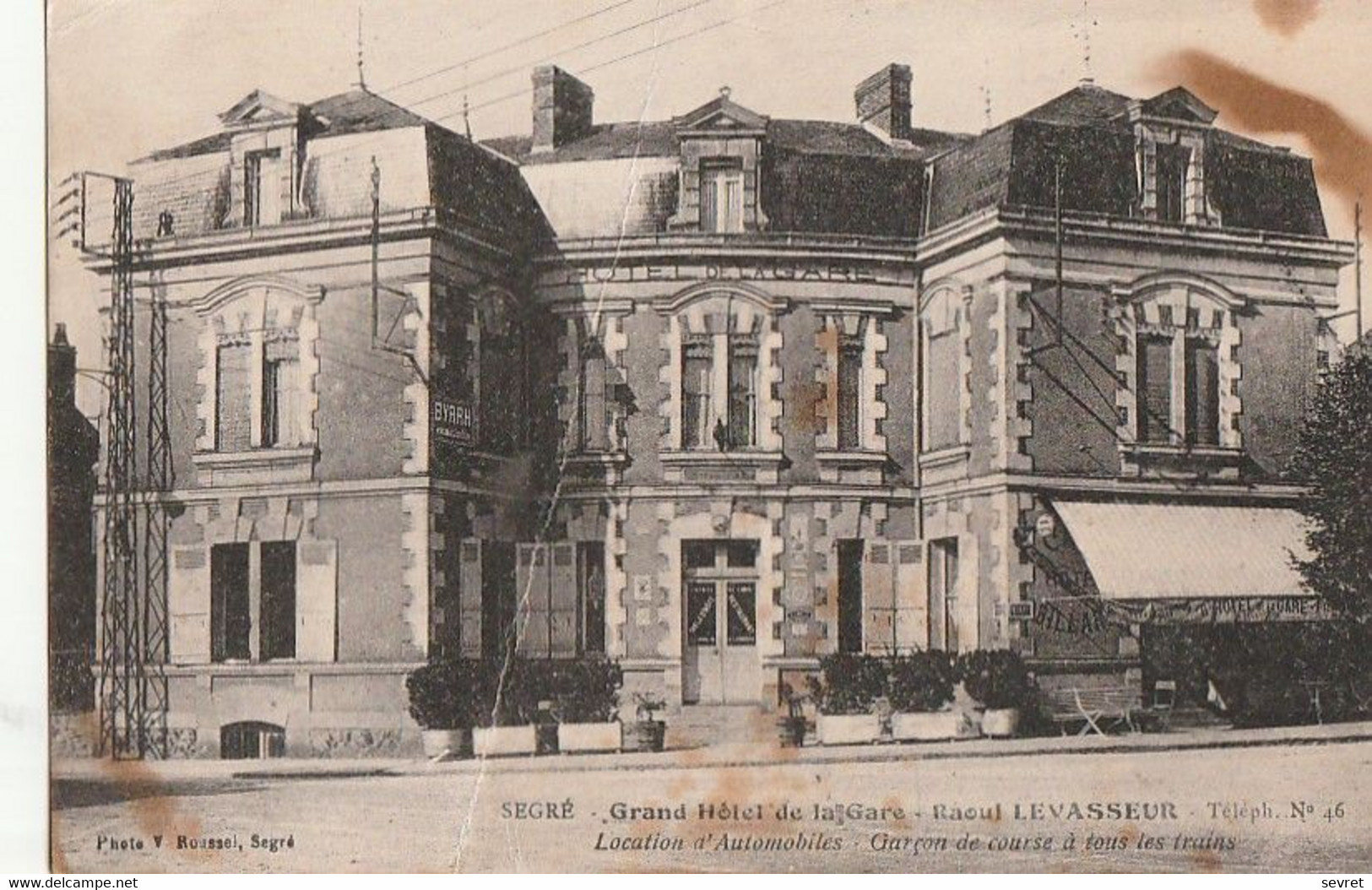 SEGRE.- Grand Hôtel De La Gare - Raoul LEVASSEUR - Segre