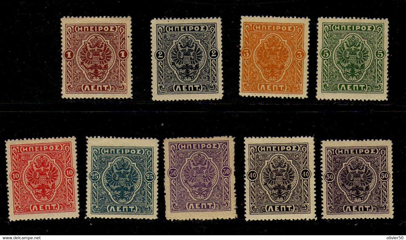 Epire (1914)  -  Aigle Tete  - Neufs*   MH   15 Valeurs - Epirus & Albanie