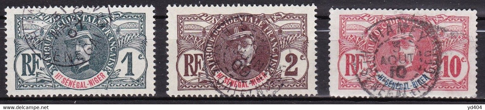 CF-HS-01 – FRENCH COLONIES – Upper Senegal & Niger – 1906 – Y&T # 1/2-5 USED 9 € - Used Stamps