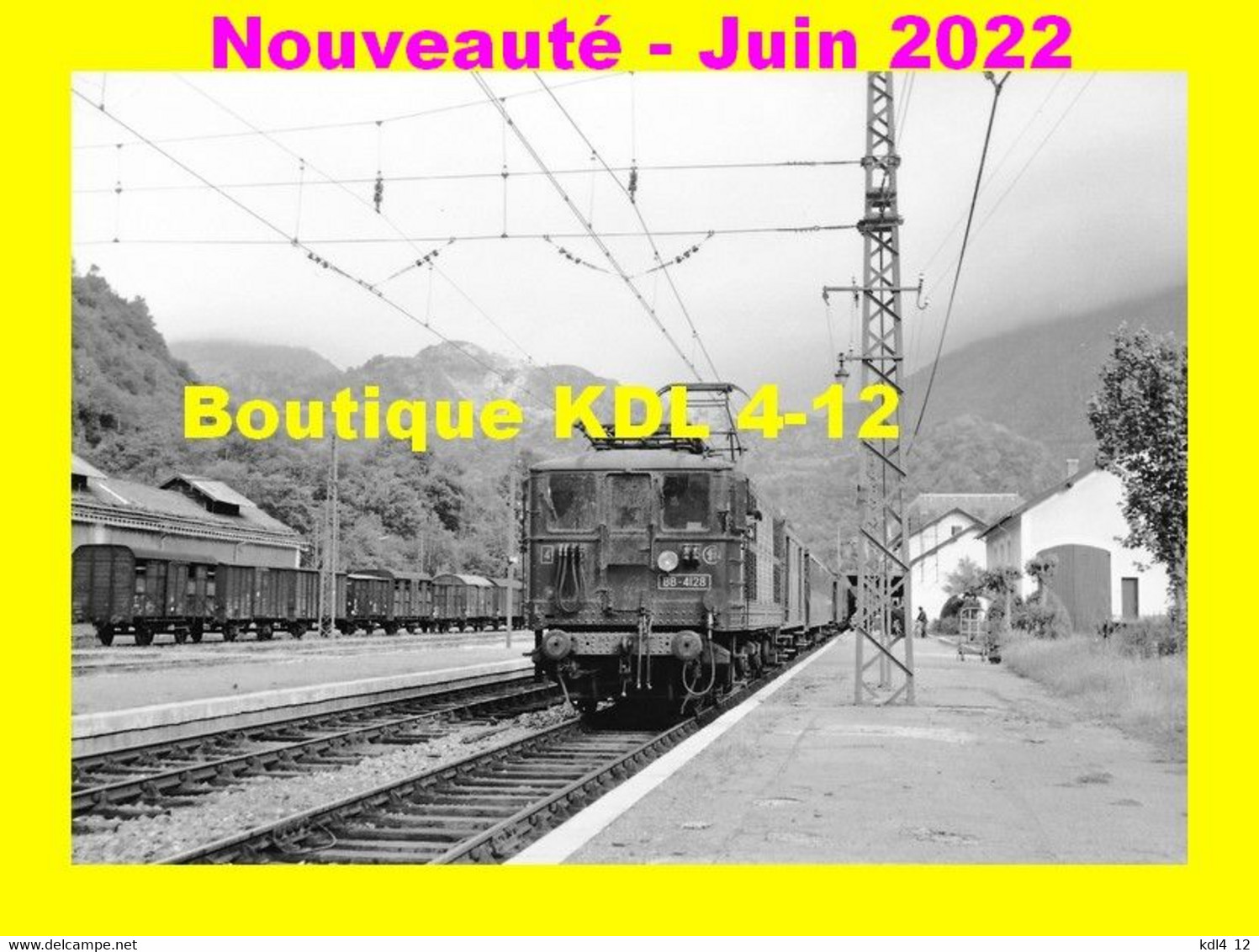 AL 823 Train, Loco BB Midi N° 4128 En Gare - AX-LES-THERME - Ariège - SNCF - Ax Les Thermes