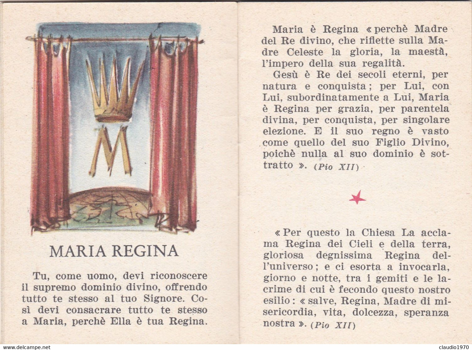 LIBRETTO  - RELIGIONE - CONSACRAZIONE INDIVIDUALE AL CUORE IMMACOLATO DI MARIA - Religione