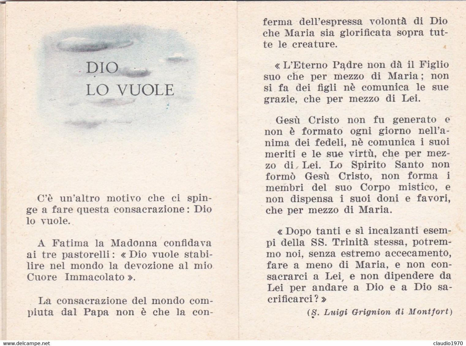 LIBRETTO  - RELIGIONE - CONSACRAZIONE INDIVIDUALE AL CUORE IMMACOLATO DI MARIA