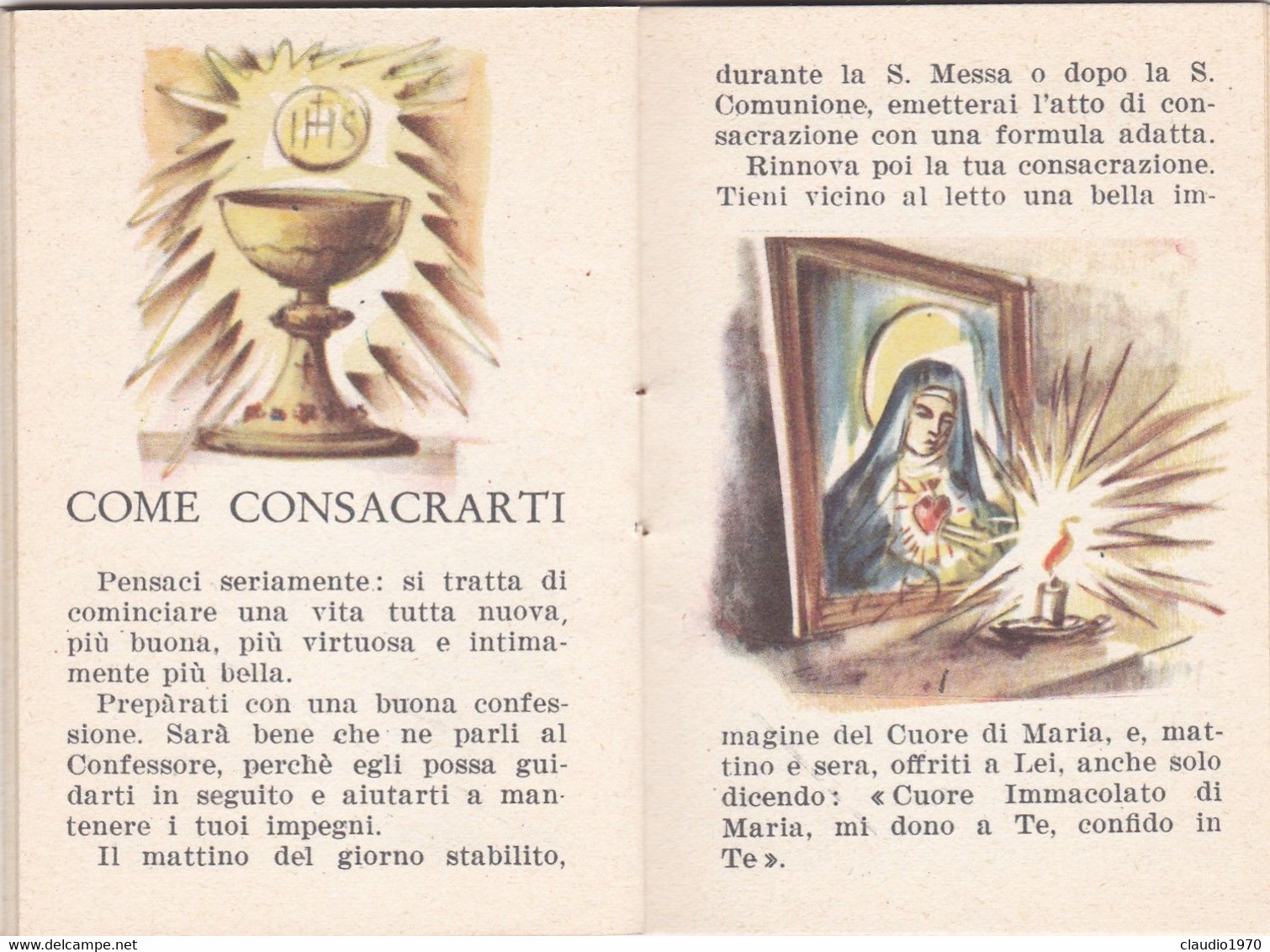 LIBRETTO  - RELIGIONE - CONSACRAZIONE INDIVIDUALE AL CUORE IMMACOLATO DI MARIA