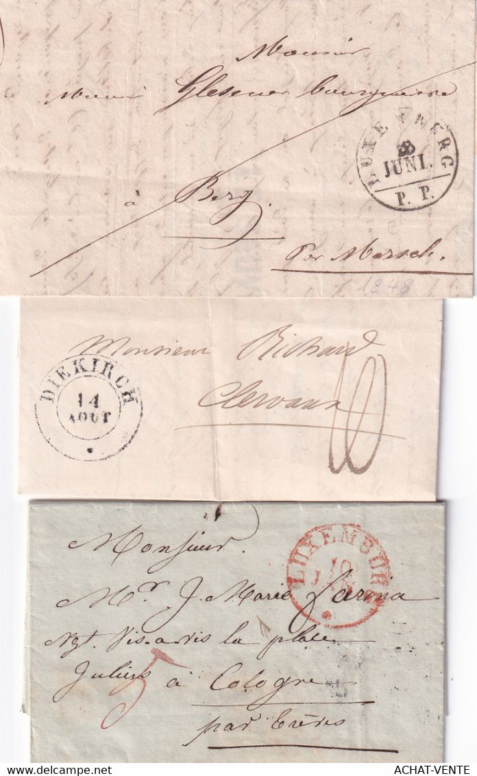 LUXEMBOURG - GRAND JEU DE 17 LETTRES - ENTRE 1763-1852 - Bien Voir Les Photos Svp - - ...-1852 Prefilatelia