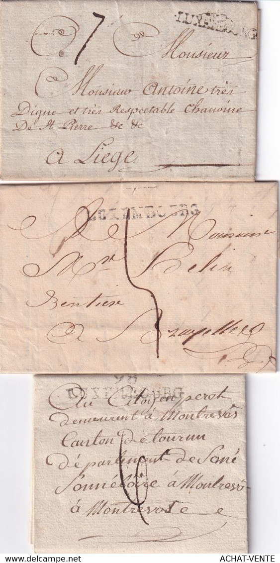 LUXEMBOURG - GRAND JEU DE 17 LETTRES - ENTRE 1763-1852 - Bien Voir Les Photos Svp - - ...-1852 Prefilatelia