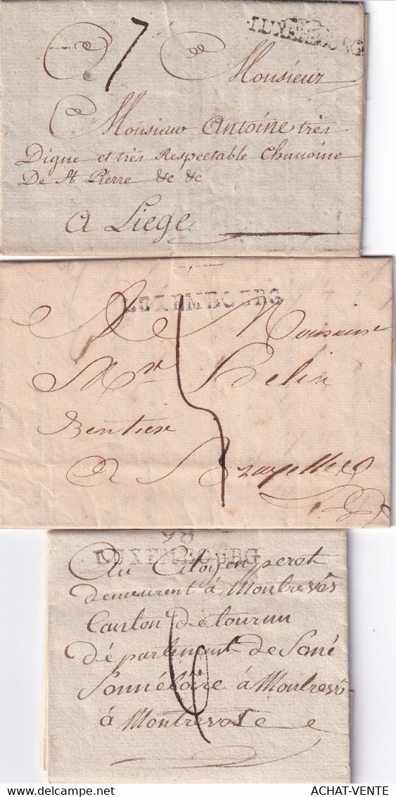 LUXEMBOURG - GRAND JEU DE 17 LETTRES - ENTRE 1763-1852 - Bien Voir Les Photos Svp - - ...-1852 Prephilately