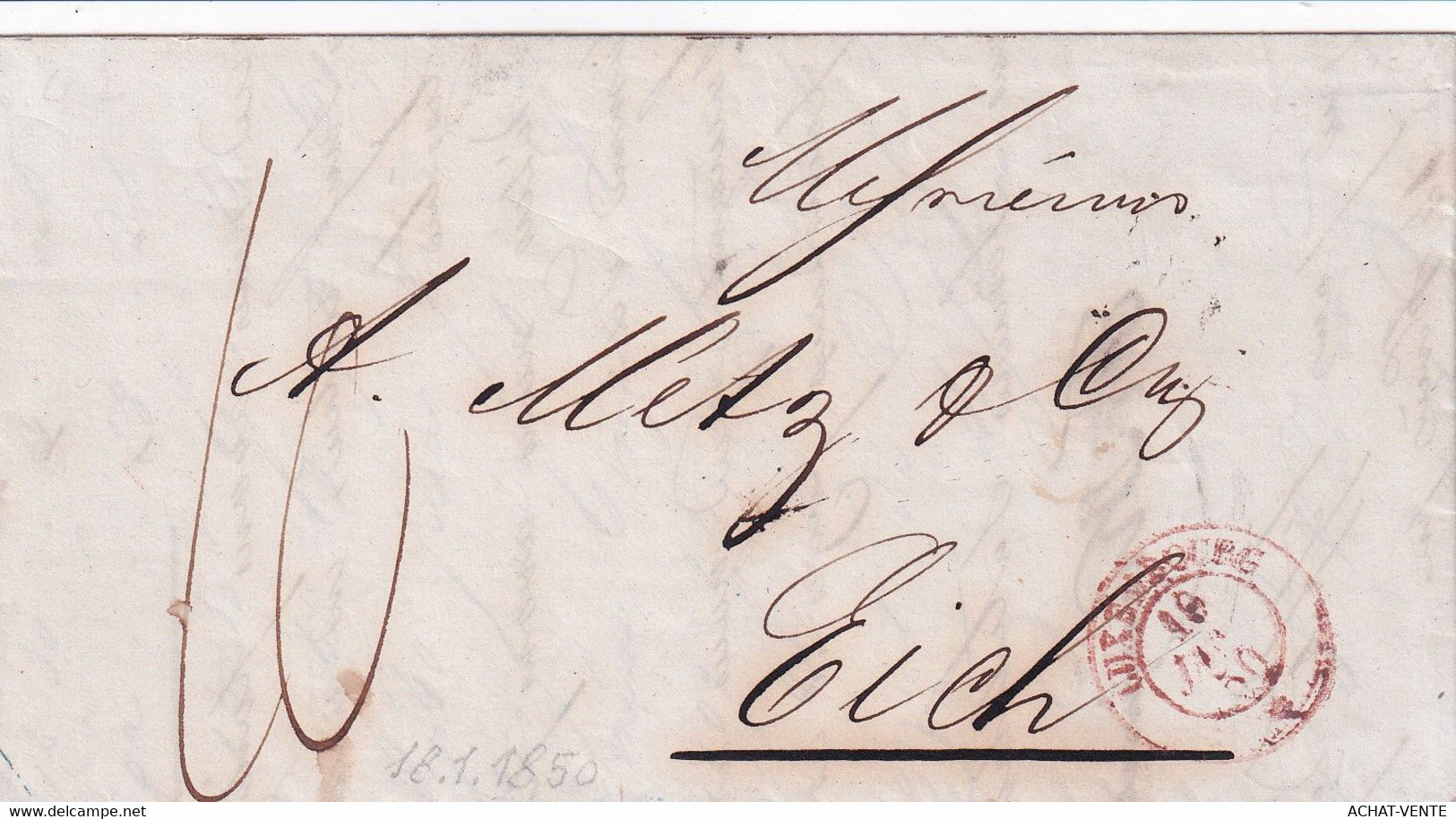 LUXEMBOURG - GRAND JEU DE 17 LETTRES - ENTRE 1763-1852 - bien voir les photos svp -