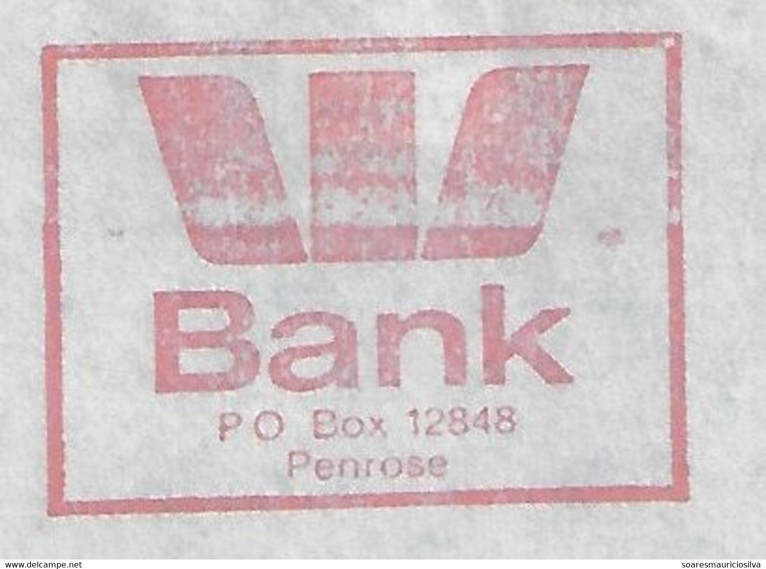 New Zealand 1990 Airmail Cover Meter Stamp Slogan W Bank Westpac Banking Corporation From Auckland - Storia Postale